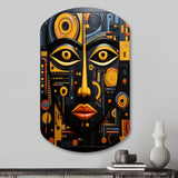 African Tribal Rhythms II - Asymmetric Metal Wall Art