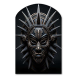 African Mask Tribu I - Asymmetric Metal Wall Art