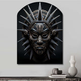 African Mask Tribu I - Asymmetric Metal Wall Art