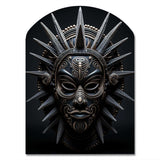 African Mask Tribu I - Asymmetric Metal Wall Art