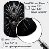 African Mask Tribu I - Asymmetric Metal Wall Art