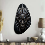 African Mask Tribu I - Asymmetric Metal Wall Art