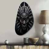 African Mask Tribu I - Asymmetric Metal Wall Art