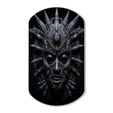 African Mask Tribu IV - Asymmetric Metal Wall Art