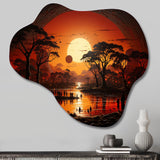 African Tribal Eternity I - Asymmetric Metal Wall Art