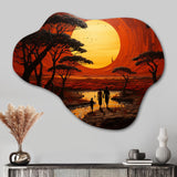 African Tribal Eternity II - Asymmetric Metal Wall Art