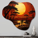 African Tribal Eternity II - Asymmetric Metal Wall Art