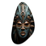 African Tribal Dogon Mask - Asymmetric Metal Wall Art