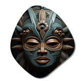 African Tribal Dogon Mask - Asymmetric Metal Wall Art