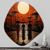 African Tribes Ancient Traditions VI - Asymmetric Metal Wall Art