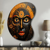 African Tribes Sacred Patterns V - Asymmetric Metal Wall Art