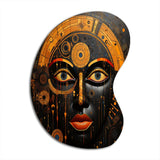 African Tribes Sacred Patterns V - Asymmetric Metal Wall Art