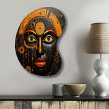 African Tribes Sacred Patterns V - Asymmetric Metal Wall Art