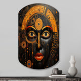 African Tribes Sacred Patterns V - Asymmetric Metal Wall Art