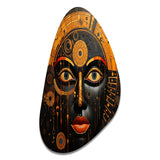 African Tribes Sacred Patterns V - Asymmetric Metal Wall Art