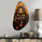 African Tribes Sacred Patterns V - Asymmetric Metal Wall Art