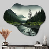 Alaska Wilderness Solitude - Asymmetric Metal Wall Art