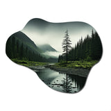 Alaska Wilderness Solitude - Asymmetric Metal Wall Art