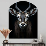 Animal Antelope Photo II - Asymmetric Metal Wall Art