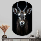 Animal Antelope Photo II - Asymmetric Metal Wall Art