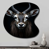 Animal Antelope Photo II - Asymmetric Metal Wall Art