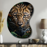 Cheetah Portrait Silent Stalk V - Asymmetric Metal Wall Art