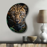 Cheetah Portrait Silent Stalk V - Asymmetric Metal Wall Art