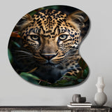 Cheetah Portrait Silent Stalk V - Asymmetric Metal Wall Art