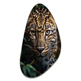 Cheetah Portrait Silent Stalk V - Asymmetric Metal Wall Art