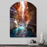 Canyon Antelope Turquoise Drips - Asymmetric Metal Wall Art