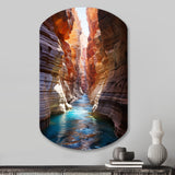 Canyon Antelope Turquoise Drips - Asymmetric Metal Wall Art