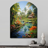 Bali Bliss Landscape II - Asymmetric Metal Wall Art