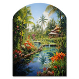 Bali Bliss Landscape II - Asymmetric Metal Wall Art