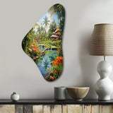 Bali Bliss Landscape II - Asymmetric Metal Wall Art