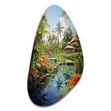 Bali Bliss Landscape II - Asymmetric Metal Wall Art