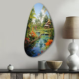 Bali Bliss Landscape II - Asymmetric Metal Wall Art