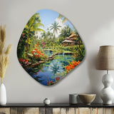 Bali Bliss Landscape II - Asymmetric Metal Wall Art