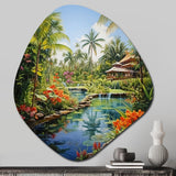 Bali Bliss Landscape II - Asymmetric Metal Wall Art