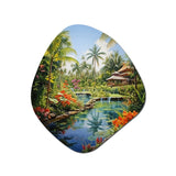 Bali Bliss Landscape II - Asymmetric Metal Wall Art