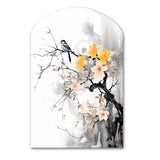 Asian Art Bat Sumi - Asymmetric Metal Wall Art