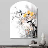 Asian Art Bat Sumi - Asymmetric Metal Wall Art