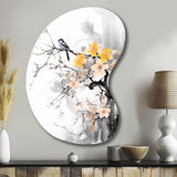 Asian Art Bat Sumi - Asymmetric Metal Wall Art