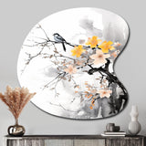 Asian Art Bat Sumi - Asymmetric Metal Wall Art