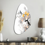 Asian Art Bat Sumi - Asymmetric Metal Wall Art