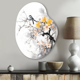 Asian Art Bat Sumi - Asymmetric Metal Wall Art