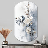 Asian Art Apple Blossom Sumi VI - Asymmetric Metal Wall Art