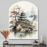 Asian Art Fantasy Sumi II - Asymmetric Metal Wall Art