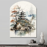 Asian Art Fantasy Sumi II - Asymmetric Metal Wall Art