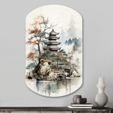 Asian Art Fantasy Sumi II - Asymmetric Metal Wall Art