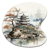 Asian Art Fantasy Sumi II - Asymmetric Metal Wall Art